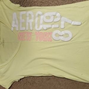 Short sleeve, lightly worn, yellow Aeropostale tee